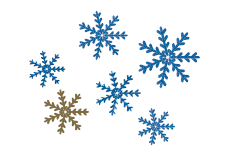 Snöflingor. Bild på snöflingor.